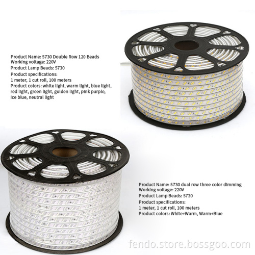 220V RGB 5050 LED Strip - Flexible, Waterproof IP67, APP Control Rope Light
